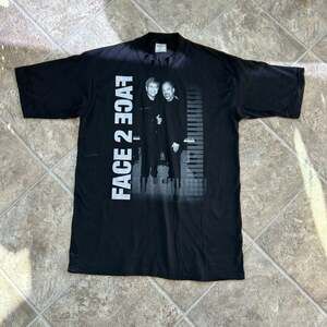 Billy Joel & Elton John Tour T-Shirt 2001 LA Fourm Black Large "Face 2 Face"